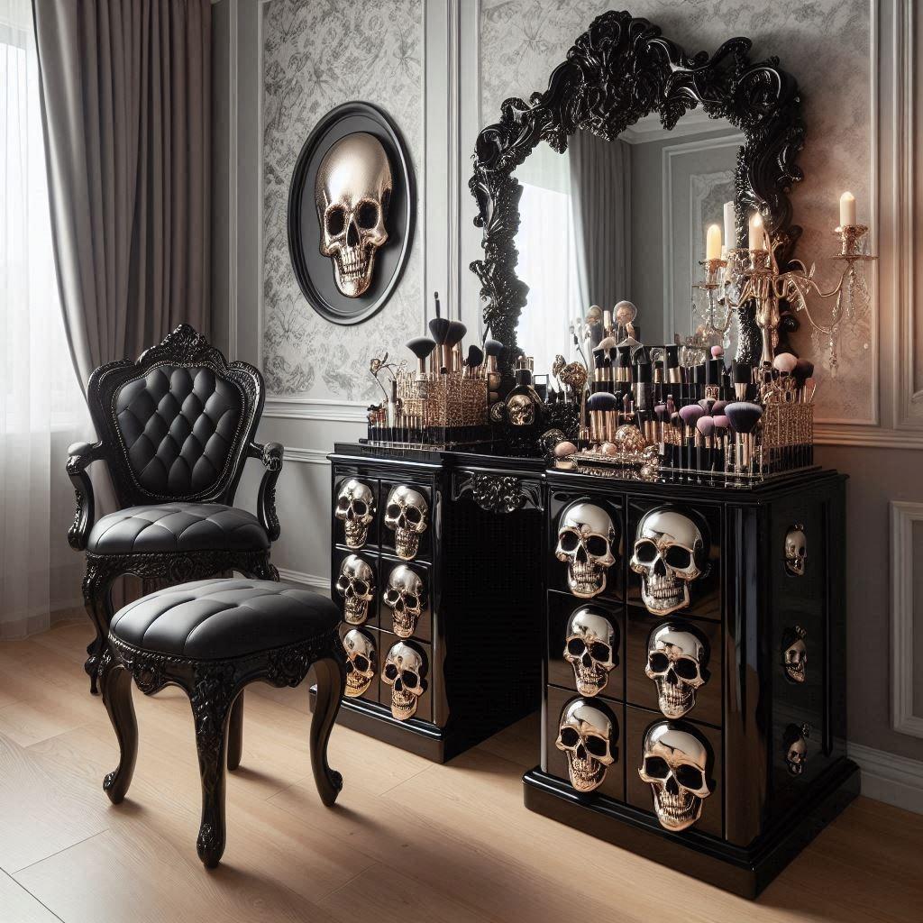 How to Use Skull Makeup Vanity Effectively