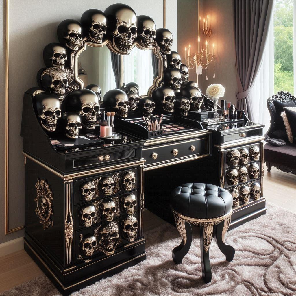 How to Use Skull Makeup Vanity Effectively