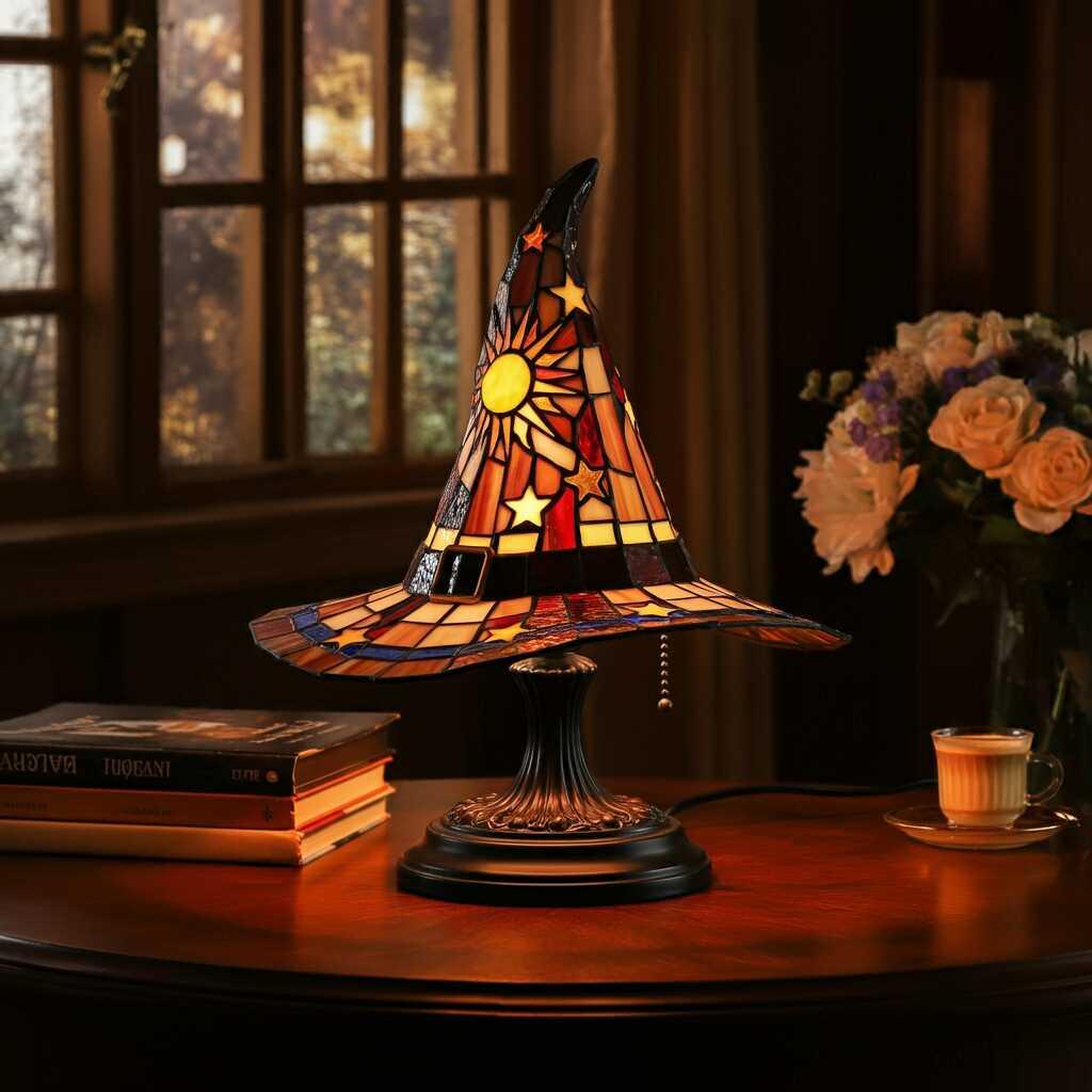 Step by Step to Do Stained Glass Witch Hat Lamp