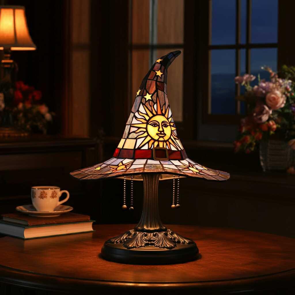 Step by Step to Do Stained Glass Witch Hat Lamp