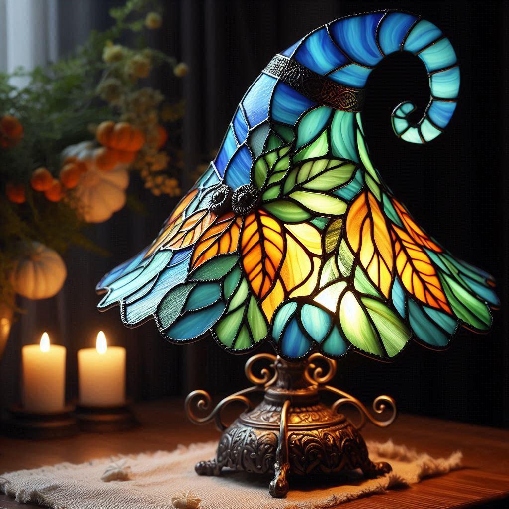 Verdant Witch Fall Lamp: Illuminate Your Space with Autumn Magic