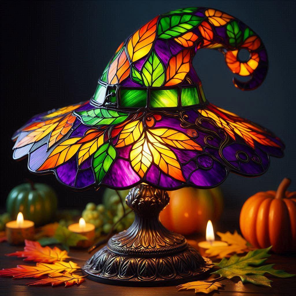 Verdant Witch Fall Lamp: Illuminate Your Space with Autumn Magic