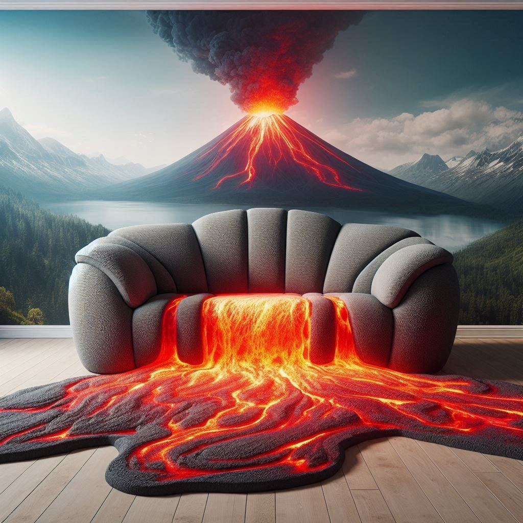 Erupting Comfort: Experience Bold Design with the Volcano Sofa