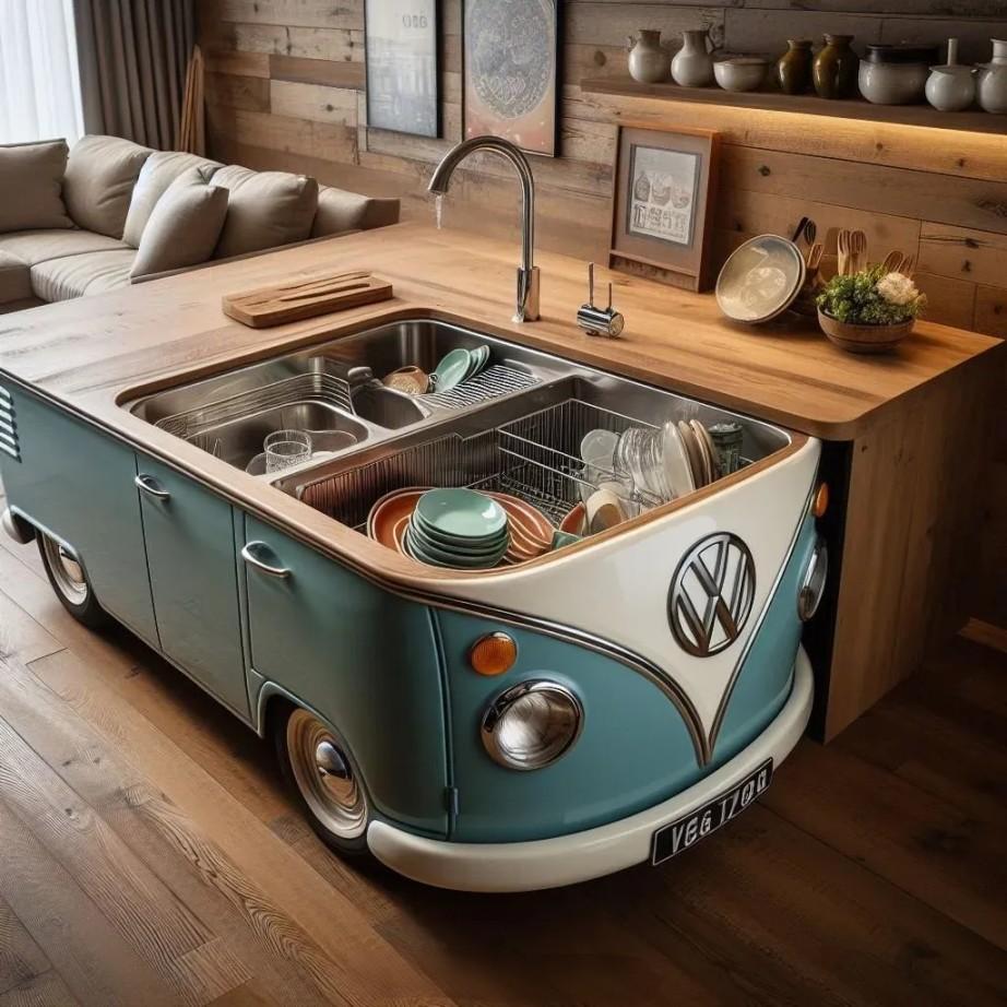 Volkswagen Bus Kitchen Sinks – The Ultimate Statement Piece for Your Kitchen