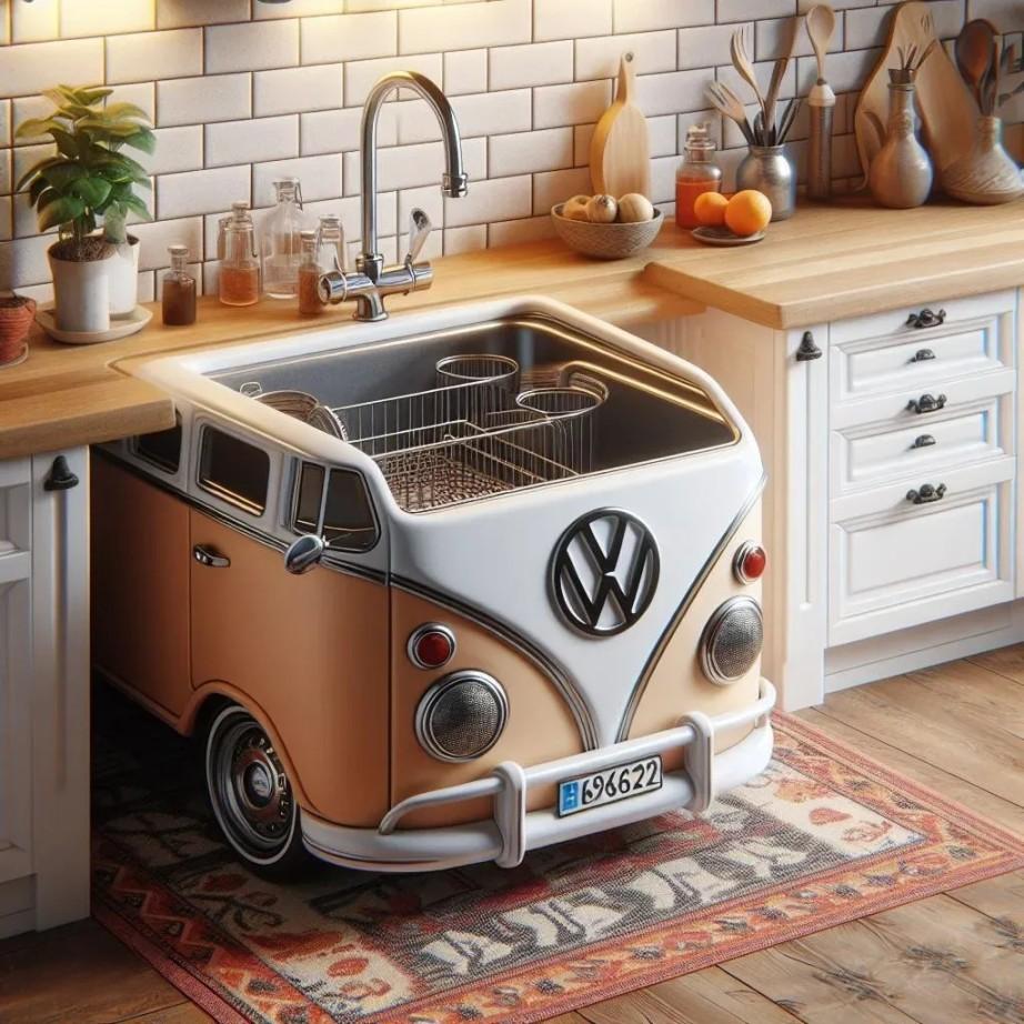 Creative Uses for Volkswagen Bus Kitchen Sinks