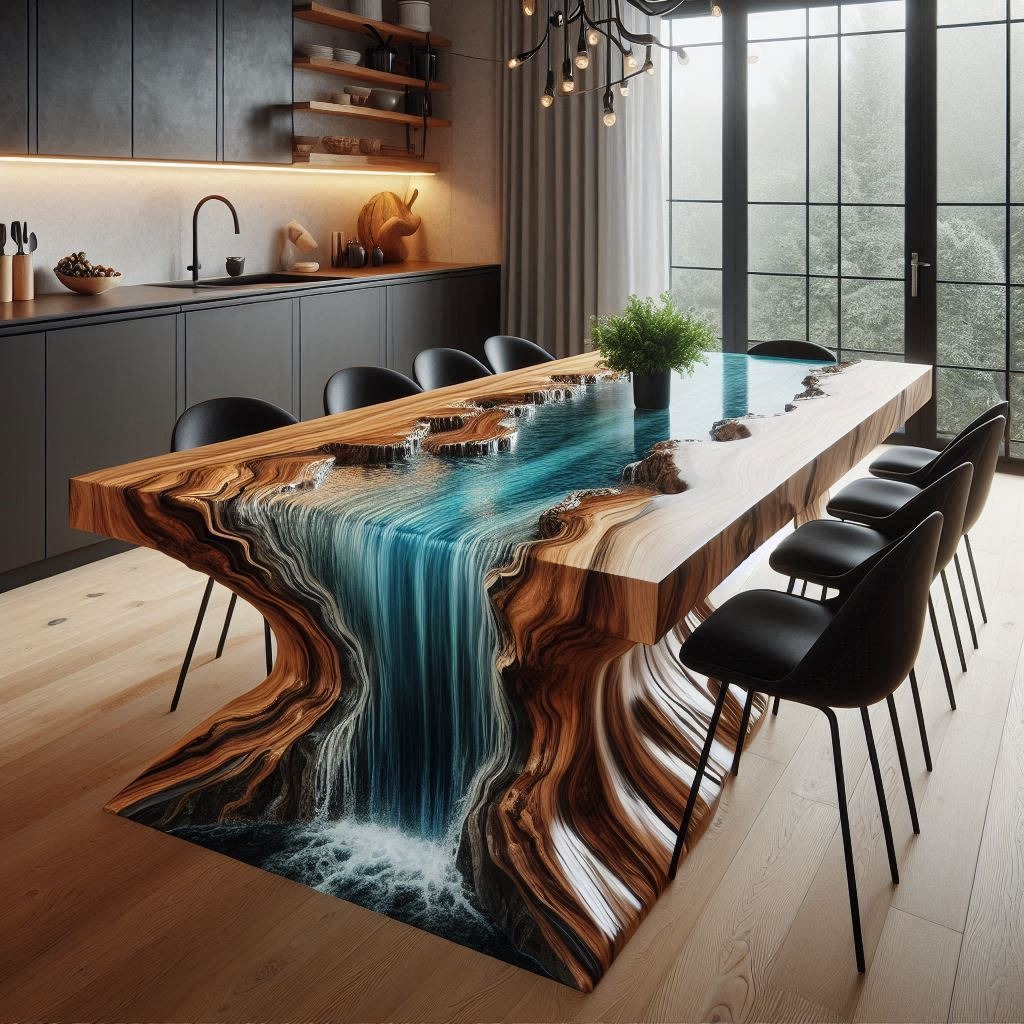 Waterfall Kitchen Islands: The Perfect Fusion of Design and Practicality