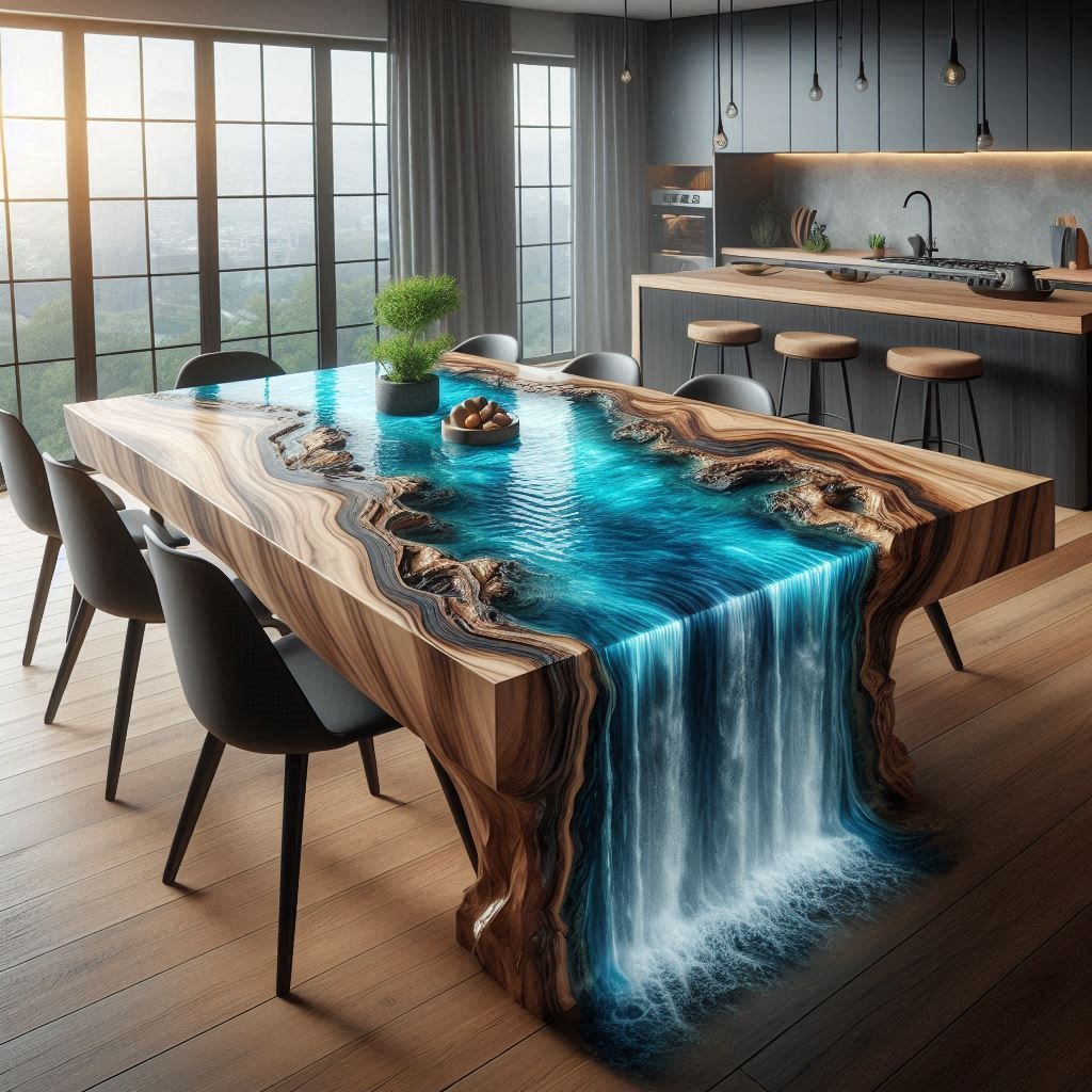 Waterfall Kitchen Islands: The Perfect Fusion of Design and Practicality