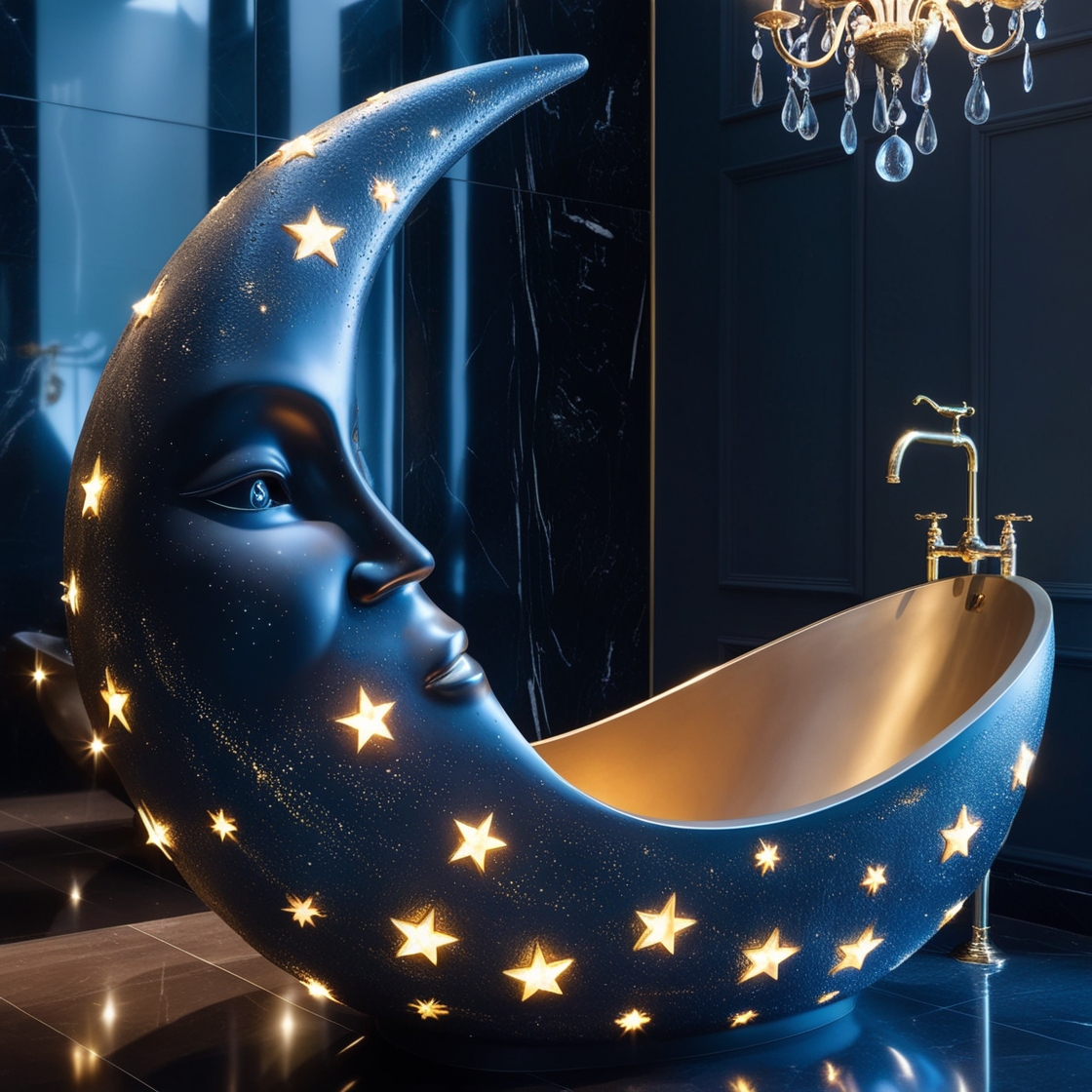 Transform Your Bathroom into a Tranquil Oasis with the Blue Moon Bathtub