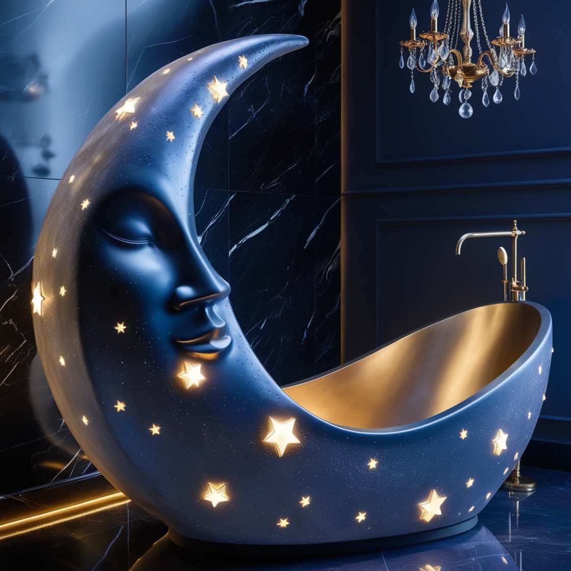 Transform Your Bathroom into a Tranquil Oasis with the Blue Moon Bathtub