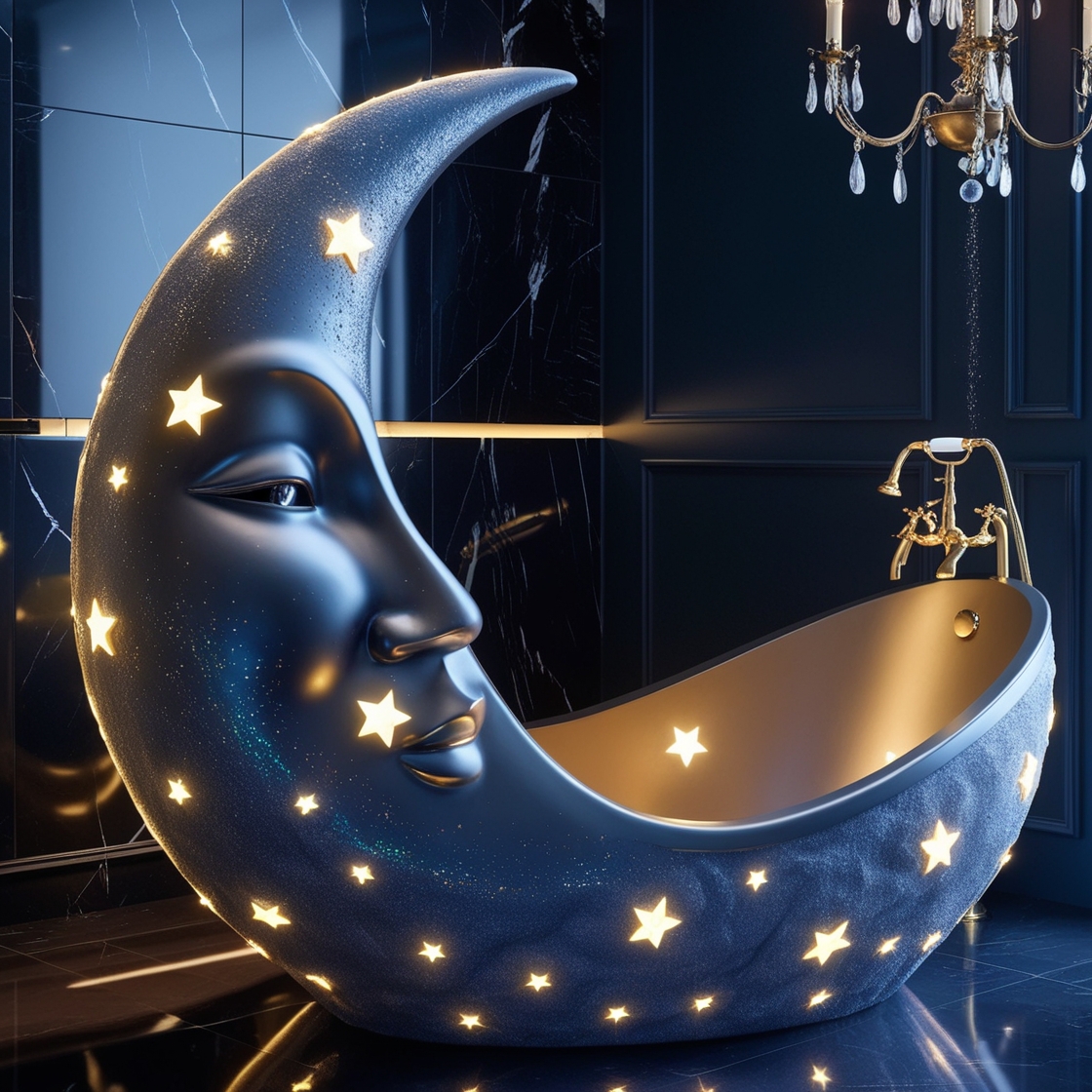 Transform Your Bathroom into a Tranquil Oasis with the Blue Moon Bathtub