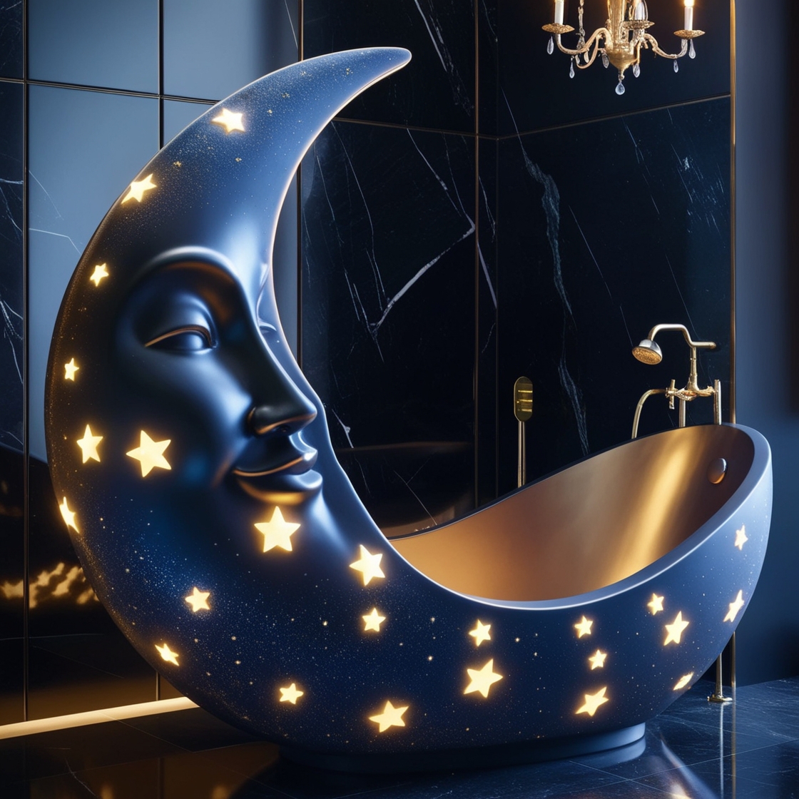 Transform Your Bathroom into a Tranquil Oasis with the Blue Moon Bathtub