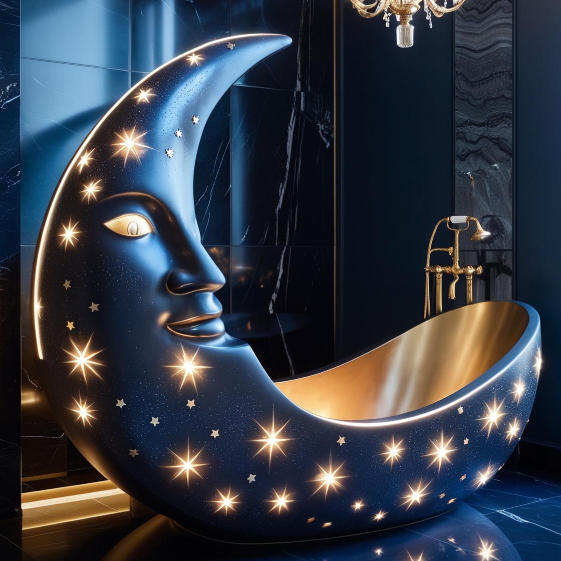 Transform Your Bathroom into a Tranquil Oasis with the Blue Moon Bathtub