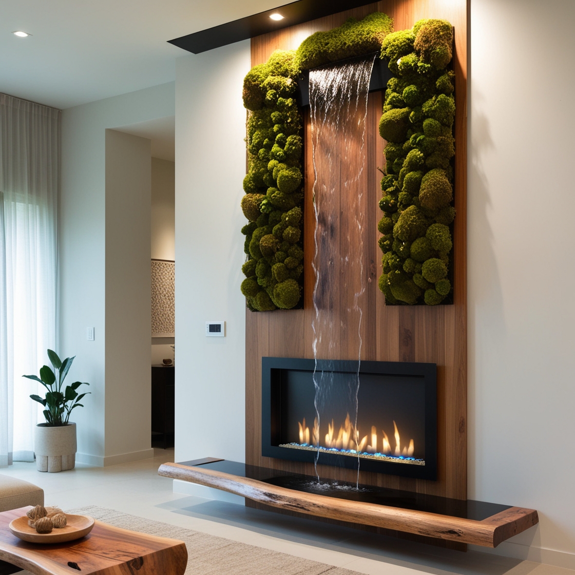 Experience Luxury and Serenity: The Allure of Waterfall Fireplaces for Your Home