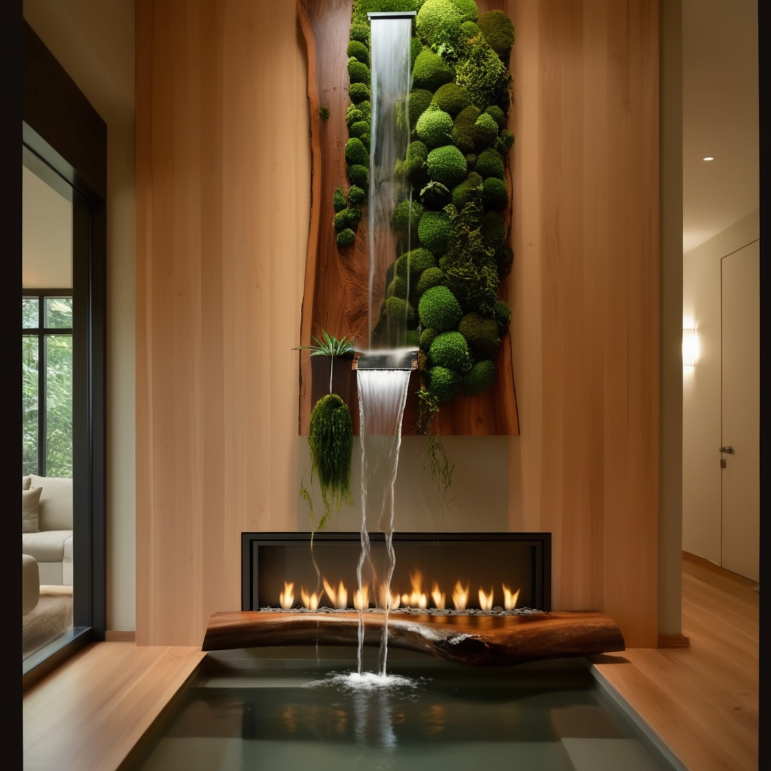 Experience Luxury and Serenity: The Allure of Waterfall Fireplaces for Your Home