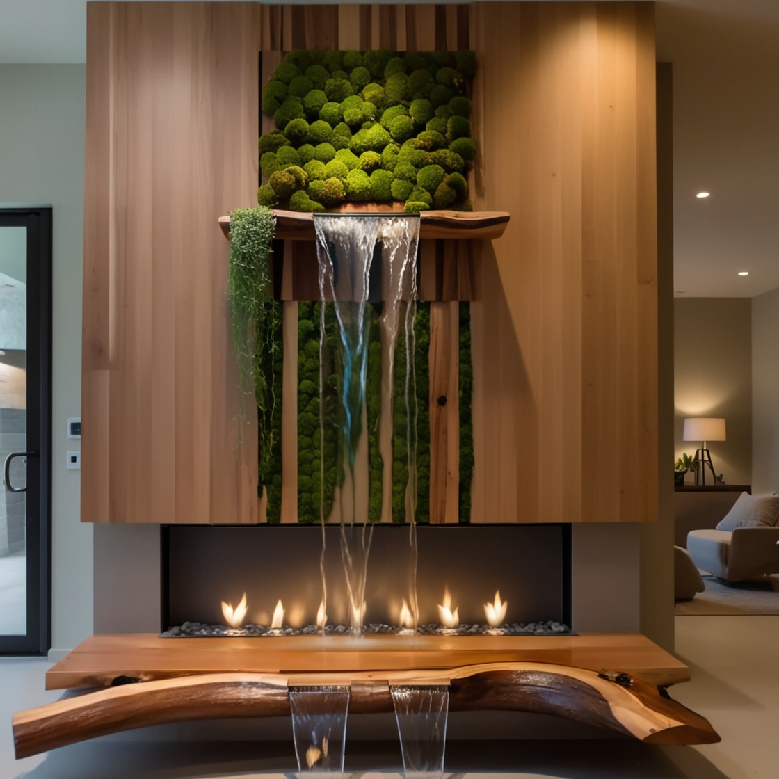 Experience Luxury and Serenity: The Allure of Waterfall Fireplaces for Your Home