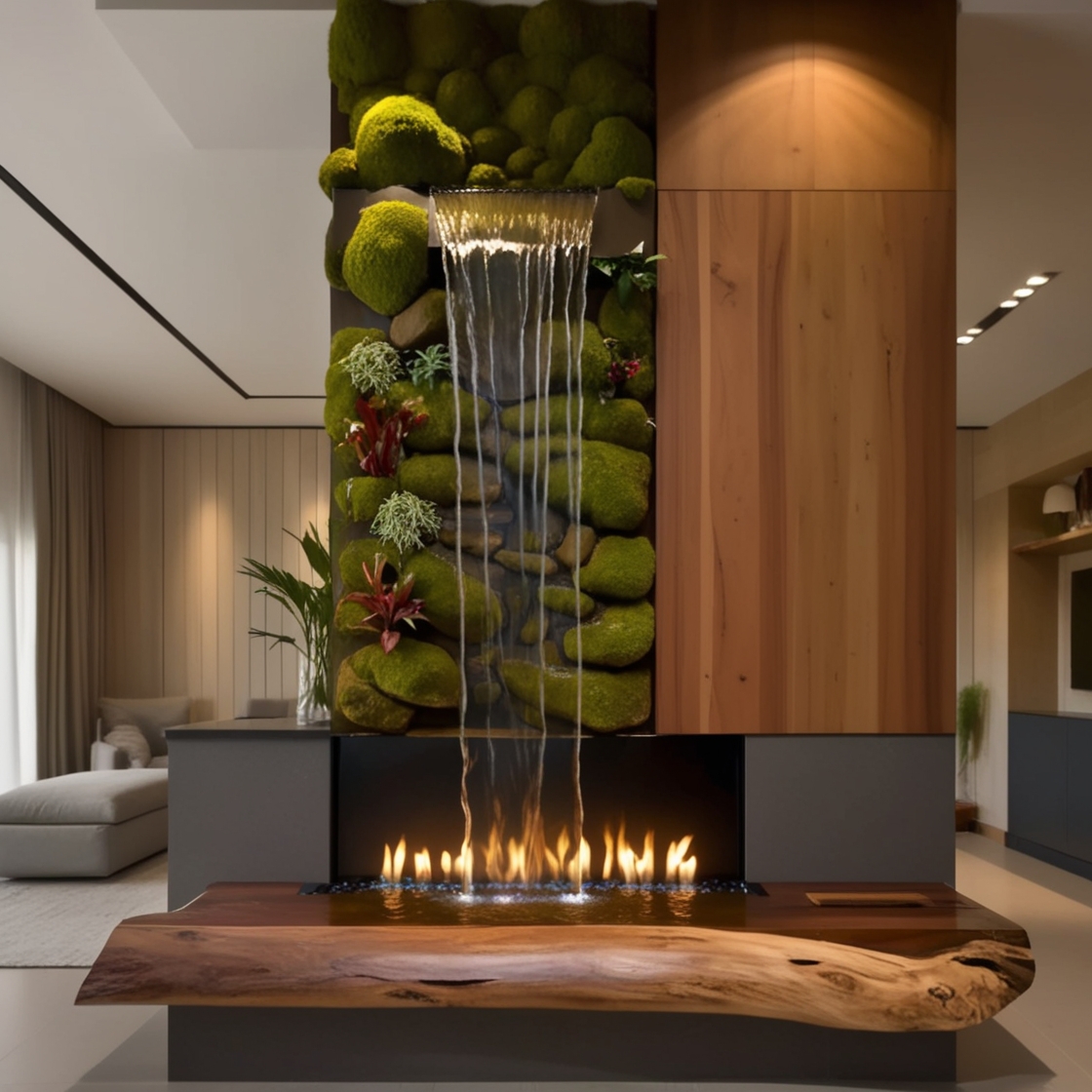 Experience Luxury and Serenity: The Allure of Waterfall Fireplaces for Your Home