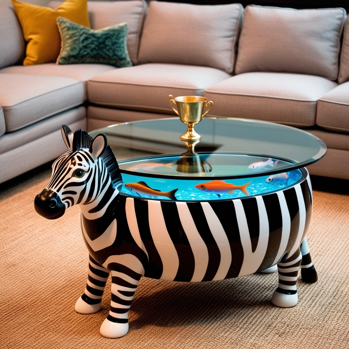 Dive into Unique Decor: Animal-Shaped Aquarium Coffee Tables for a Creative Touch