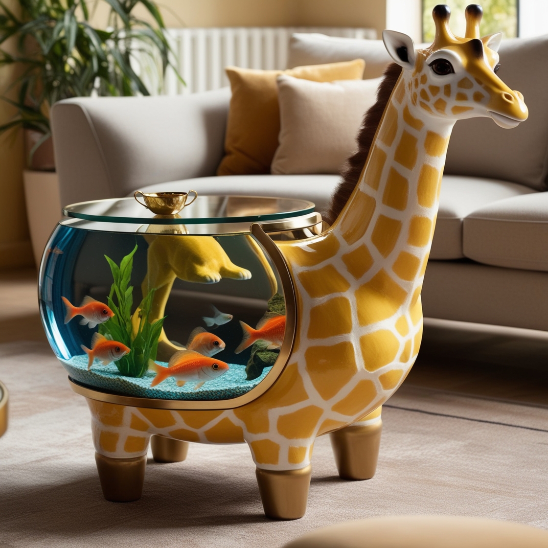 Dive into Unique Decor: Animal-Shaped Aquarium Coffee Tables for a Creative Touch