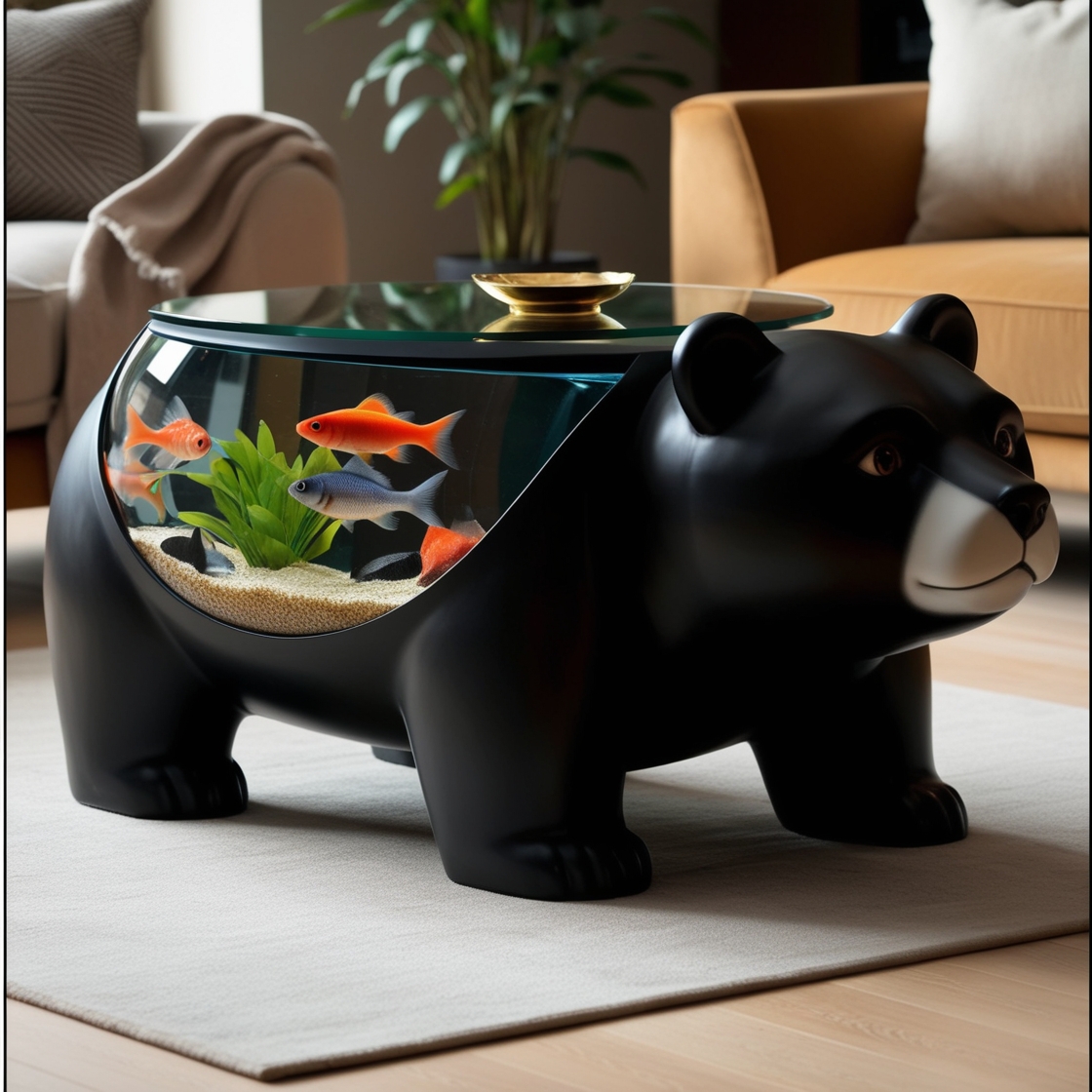 Dive into Unique Decor: Animal-Shaped Aquarium Coffee Tables for a Creative Touch