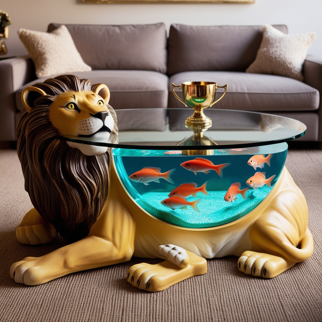 Dive into Unique Decor: Animal-Shaped Aquarium Coffee Tables for a Creative Touch