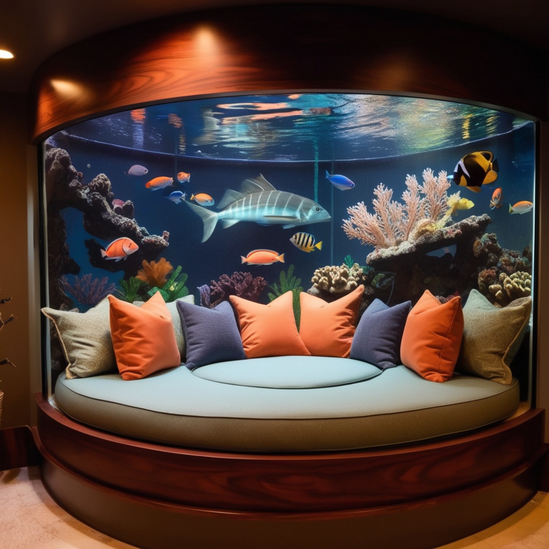 Aquarium Lounger: Relax in Style with an Underwater View