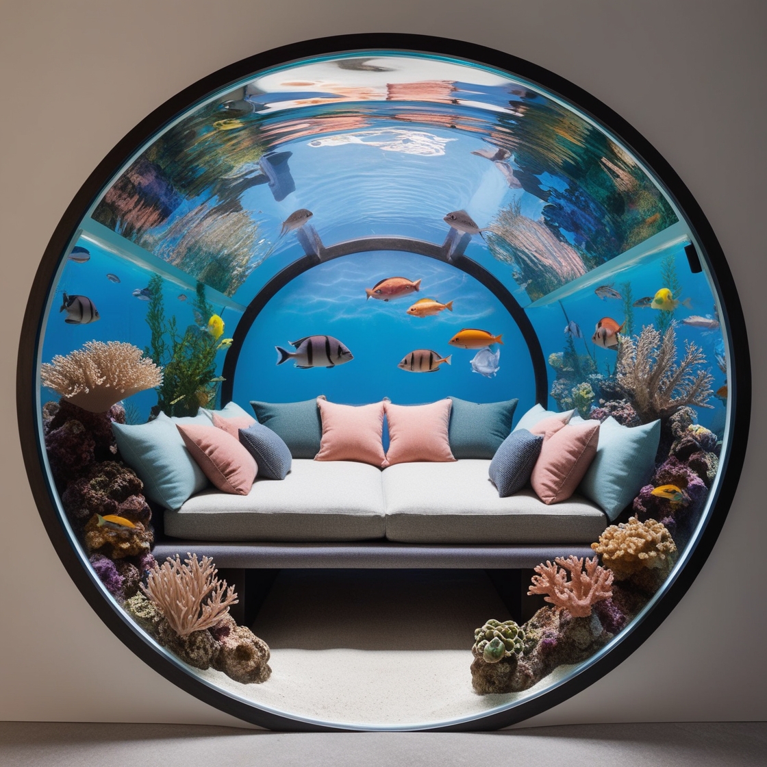 Aquarium Lounger: Relax in Style with an Underwater View