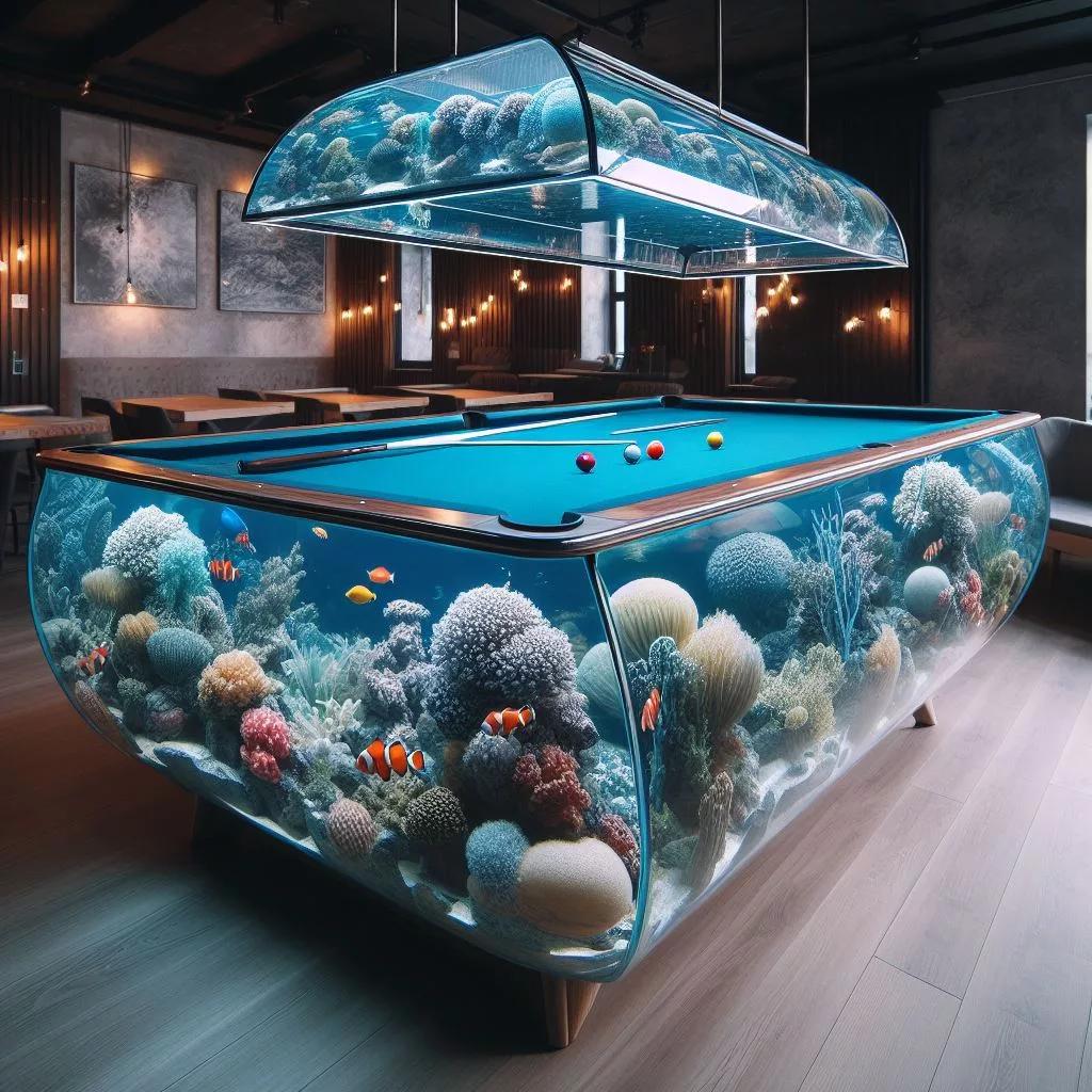 Aquarium Pool Tables: A Unique Fusion of Billiards and Aquatic Art