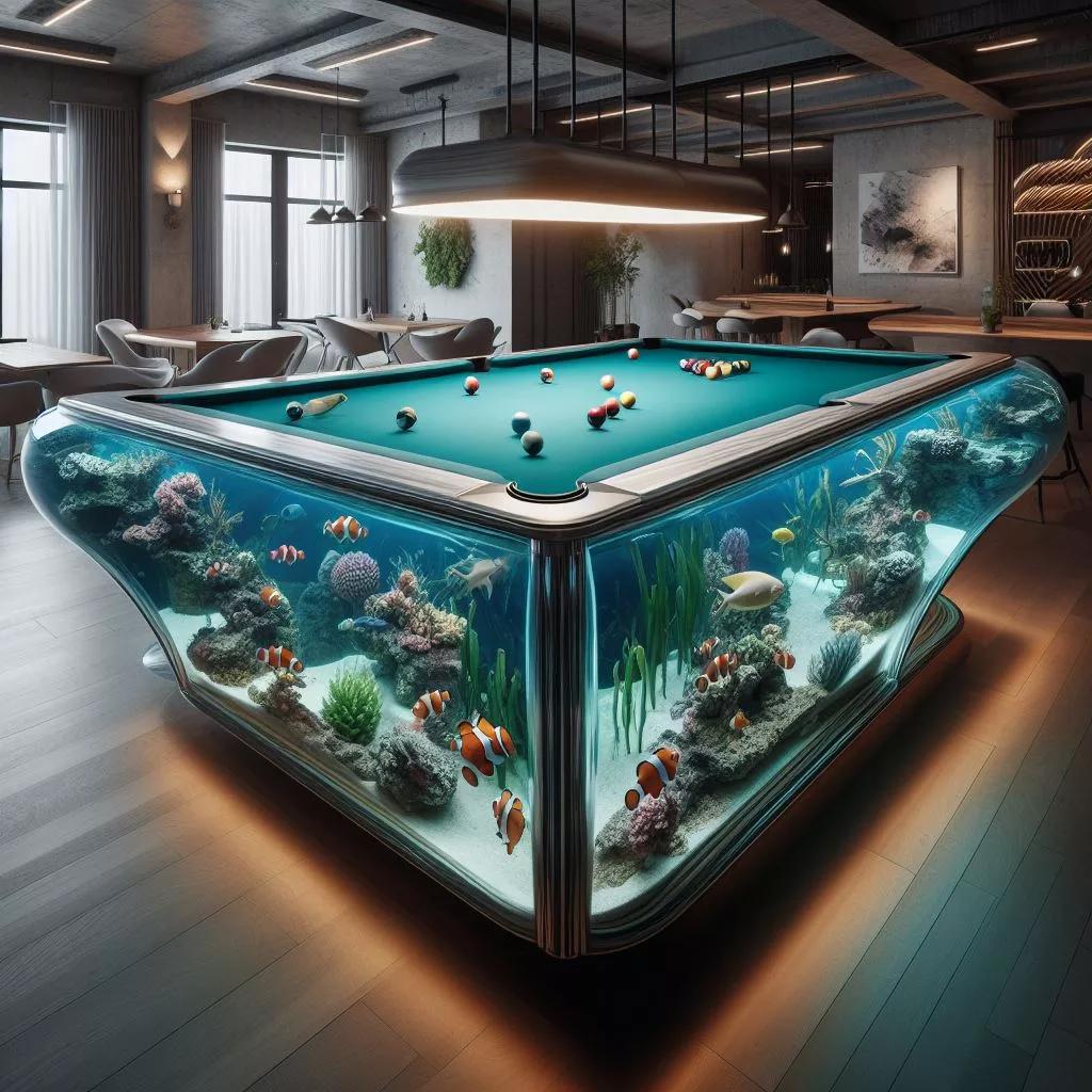 Aquarium Pool Tables: A Unique Fusion of Billiards and Aquatic Art