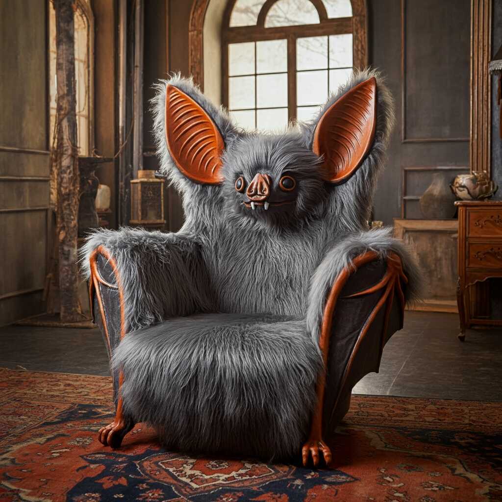 Winged Comfort: Unleash Your Dark Side with the Bat-Inspired Armchair