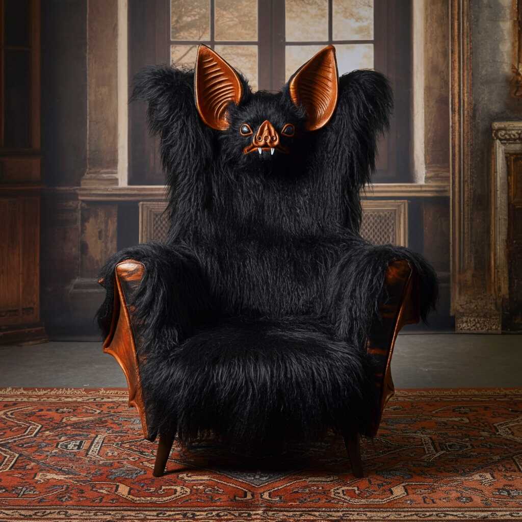 Winged Comfort: Unleash Your Dark Side with the Bat-Inspired Armchair