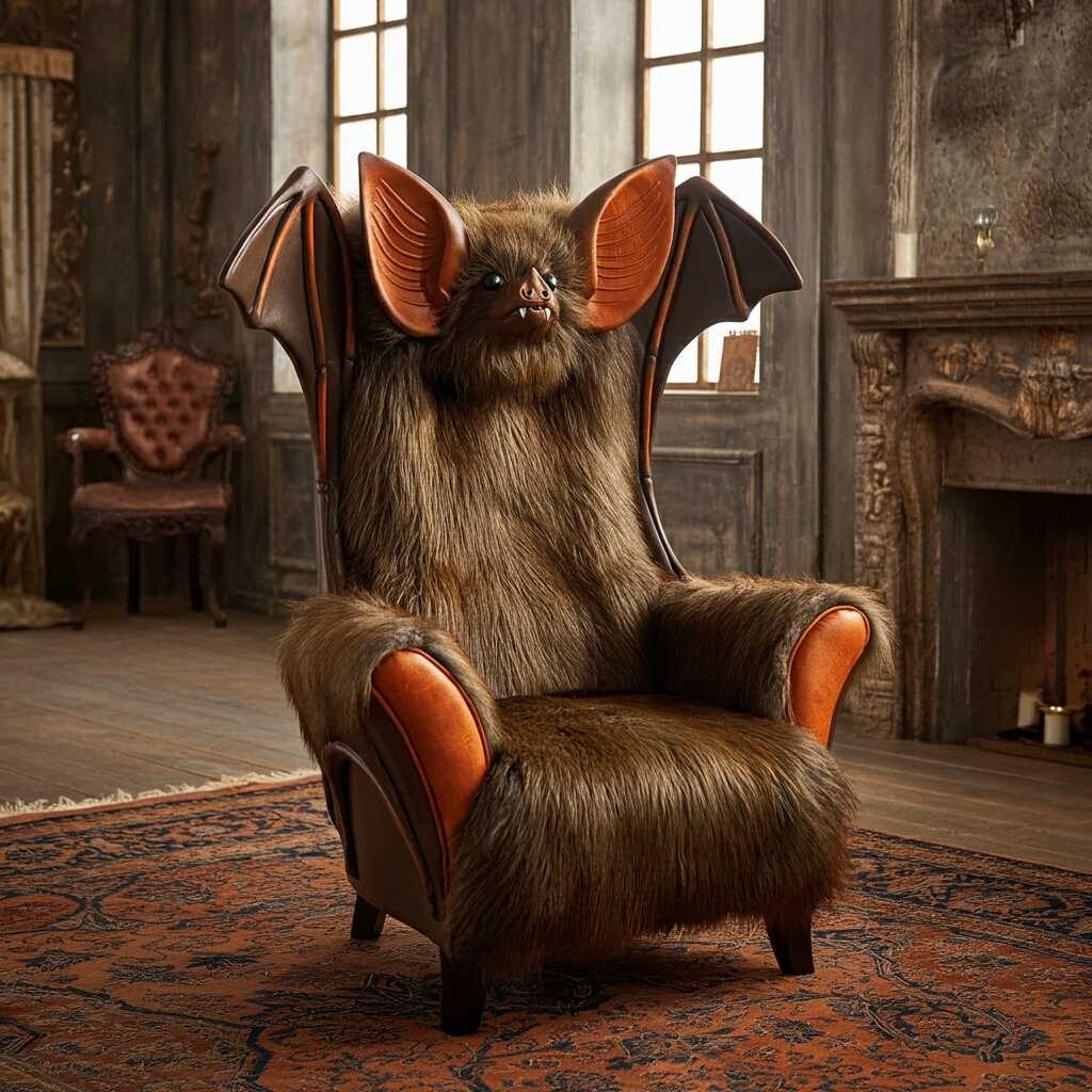 Winged Comfort: Unleash Your Dark Side with the Bat-Inspired Armchair