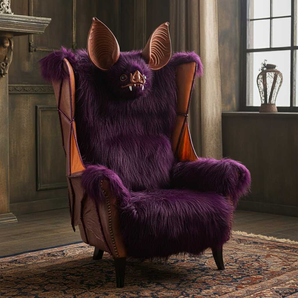 Winged Comfort: Unleash Your Dark Side with the Bat-Inspired Armchair