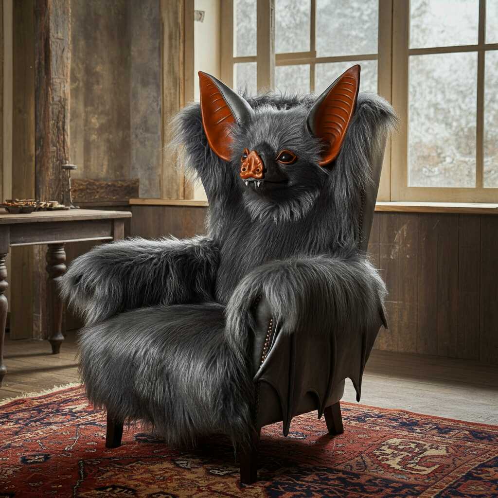 Winged Comfort: Unleash Your Dark Side with the Bat-Inspired Armchair