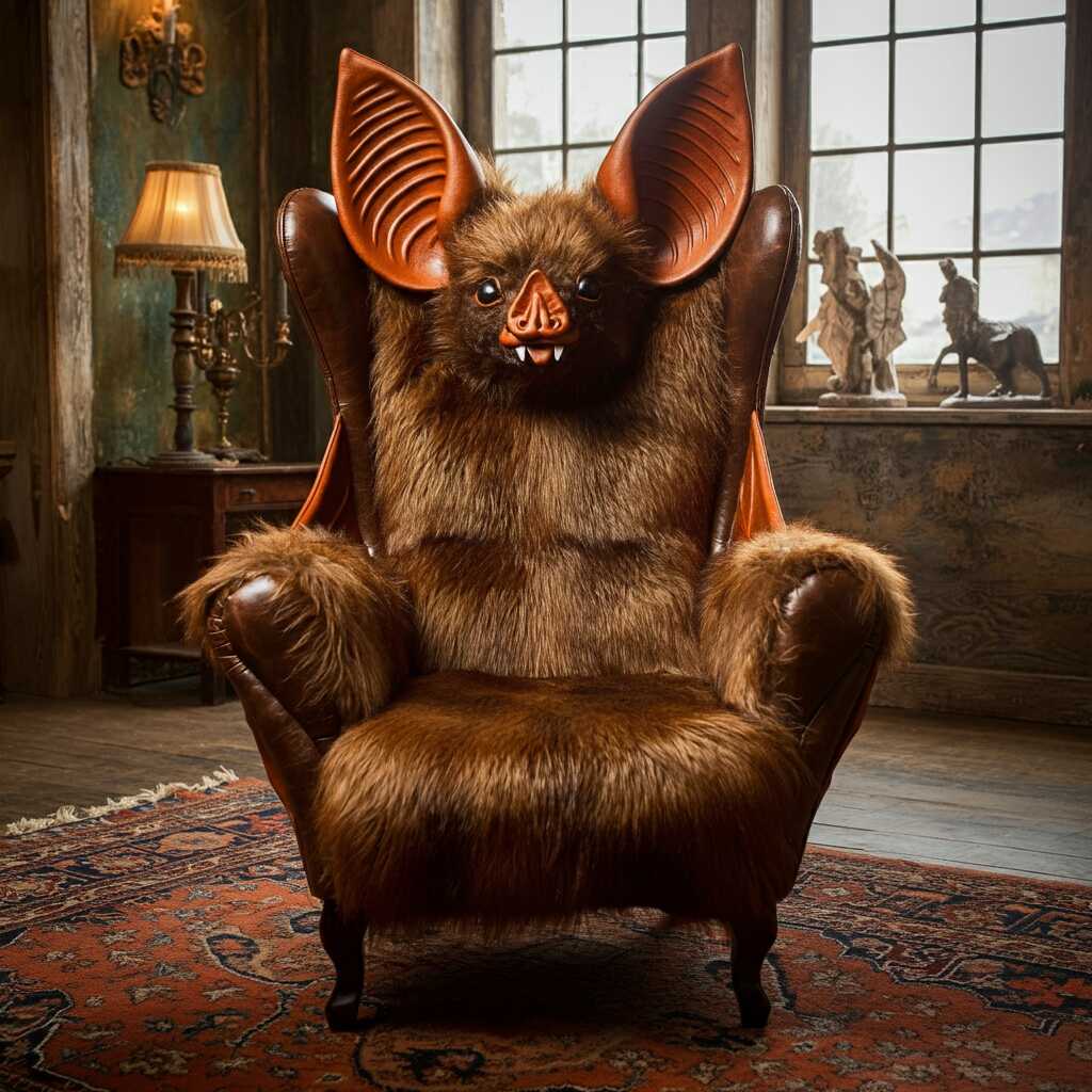 Winged Comfort: Unleash Your Dark Side with the Bat-Inspired Armchair