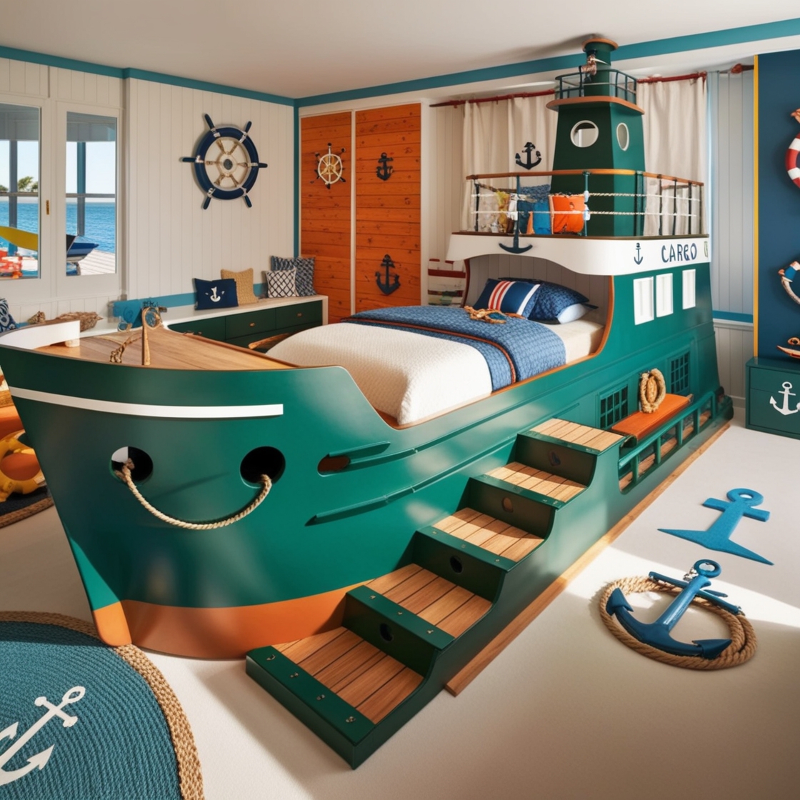 Sail Off to Dreamland: The Unique Charm of Cargo Ship Beds