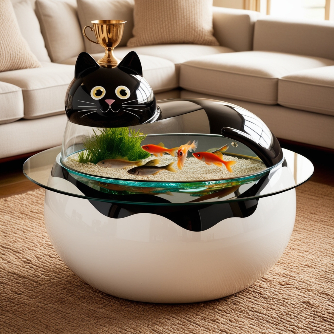 Elevate Your Living Room with Cat Aquarium Coffee Tables: A Unique Fusion of Function and Nature