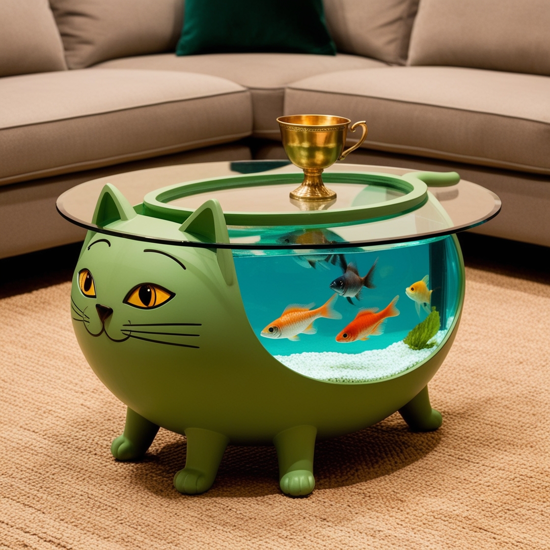 Elevate Your Living Room with Cat Aquarium Coffee Tables: A Unique Fusion of Function and Nature