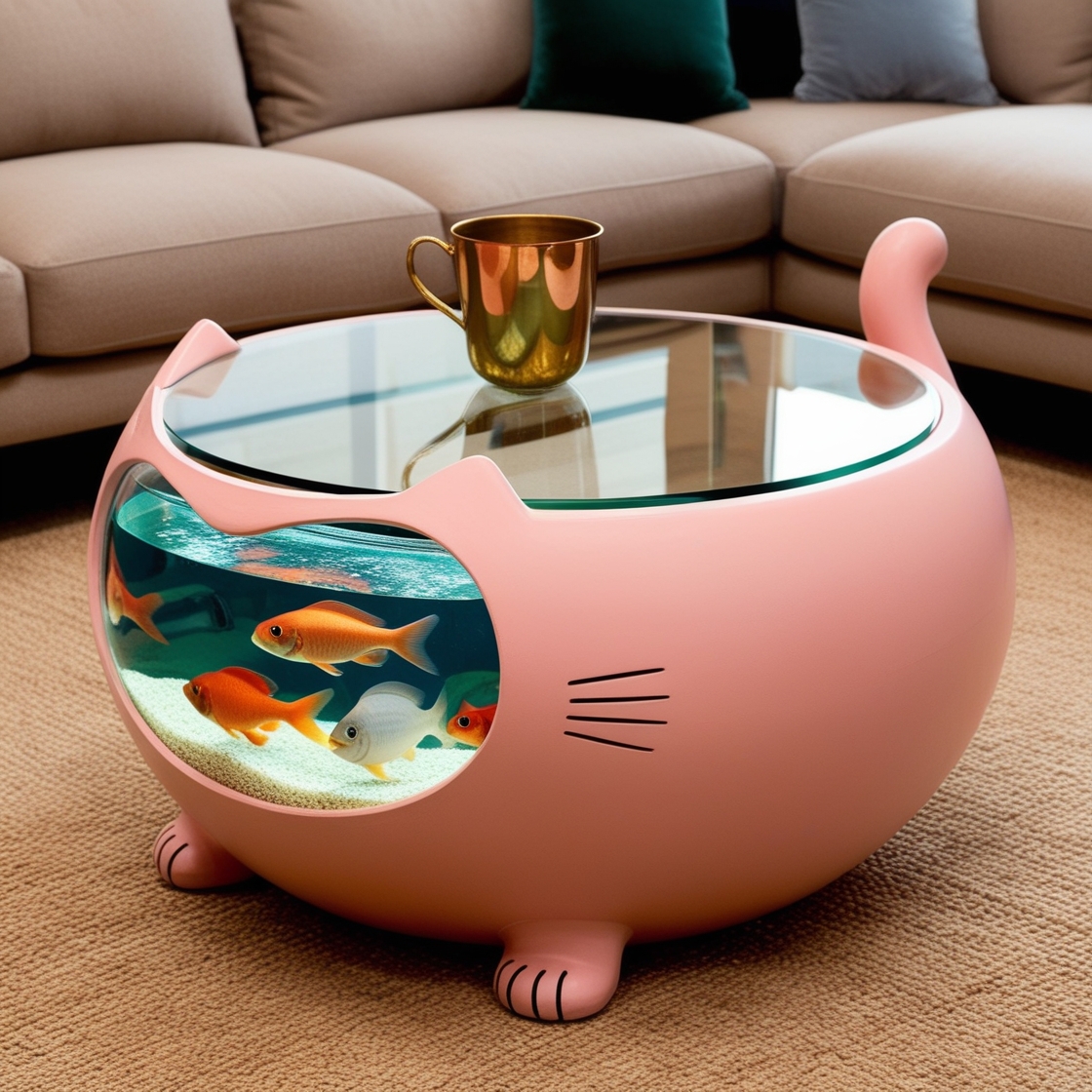 Elevate Your Living Room with Cat Aquarium Coffee Tables: A Unique Fusion of Function and Nature