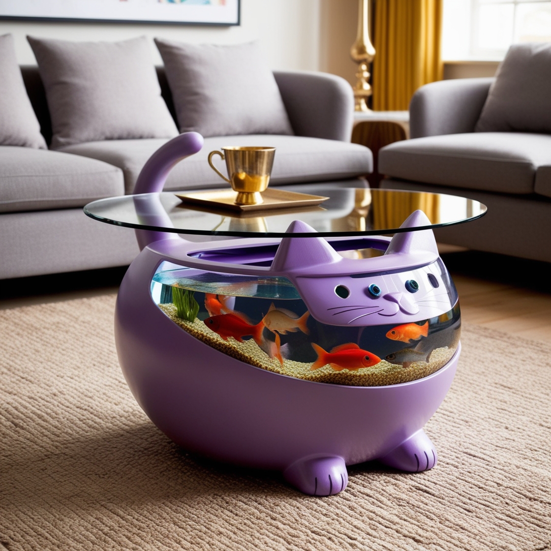 Elevate Your Living Room with Cat Aquarium Coffee Tables: A Unique Fusion of Function and Nature