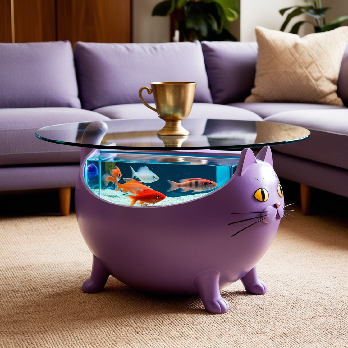 Elevate Your Living Room with Cat Aquarium Coffee Tables: A Unique Fusion of Function and Nature