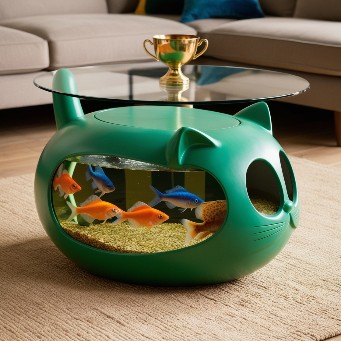 Elevate Your Living Room with Cat Aquarium Coffee Tables: A Unique Fusion of Function and Nature