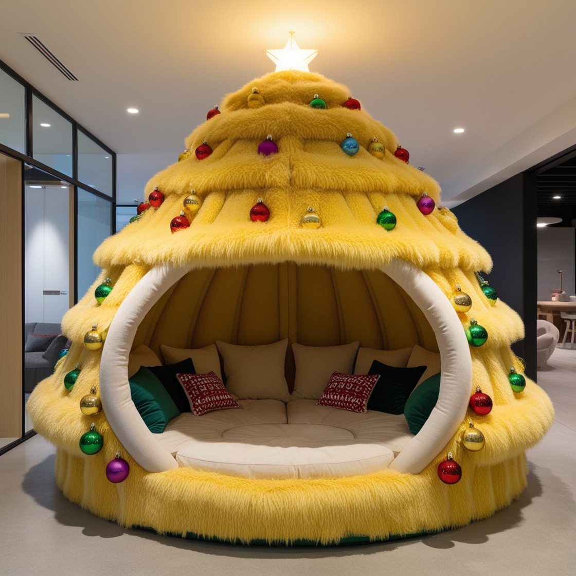 Relax in Festive Comfort: Create the Ultimate Christmas Tree Lounging Den for the Holidays