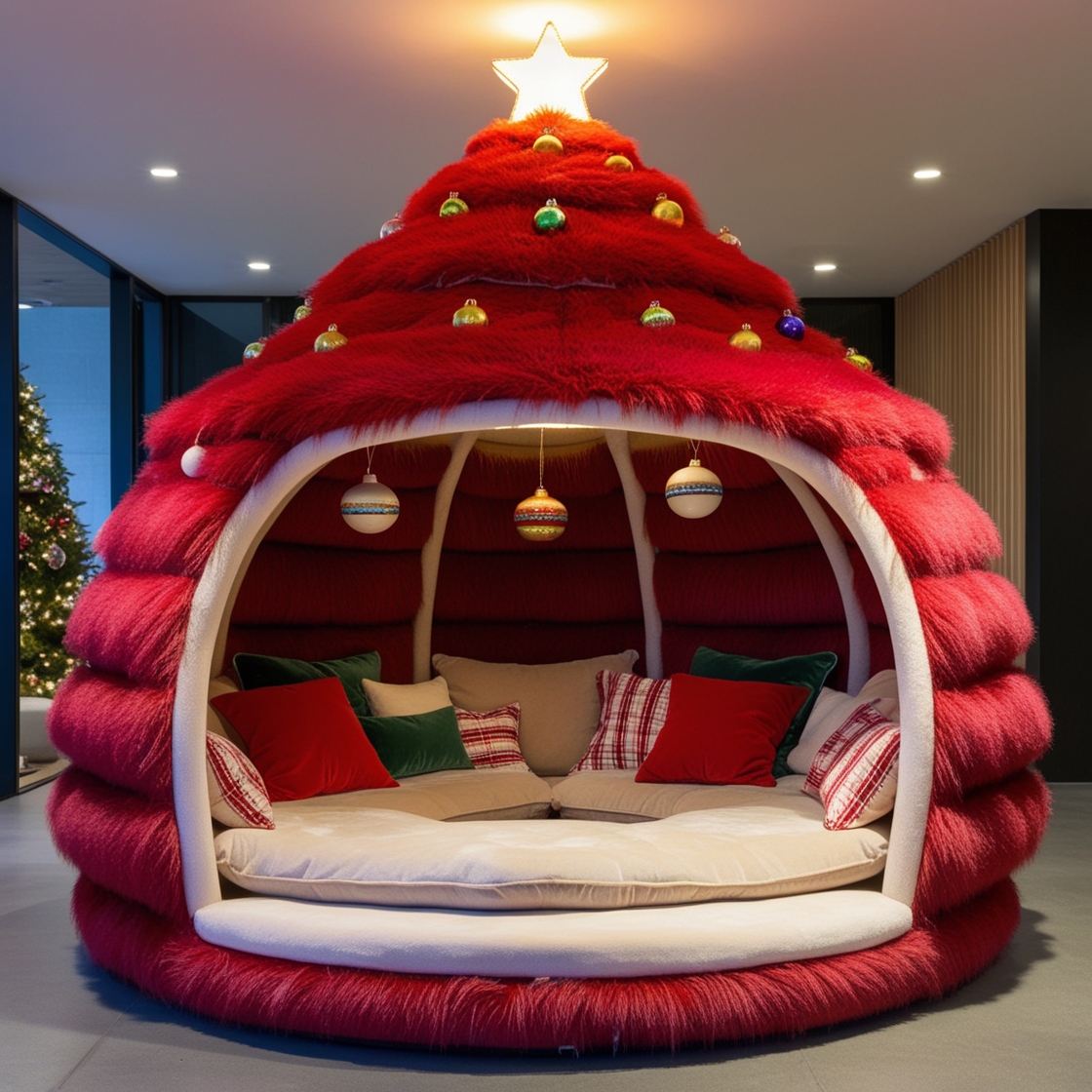 Relax in Festive Comfort: Create the Ultimate Christmas Tree Lounging Den for the Holidays