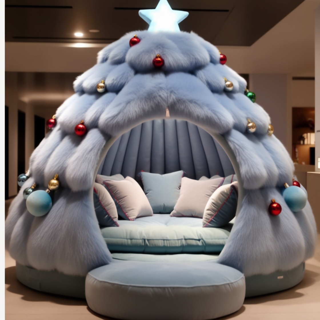 Relax in Festive Comfort: Create the Ultimate Christmas Tree Lounging Den for the Holidays