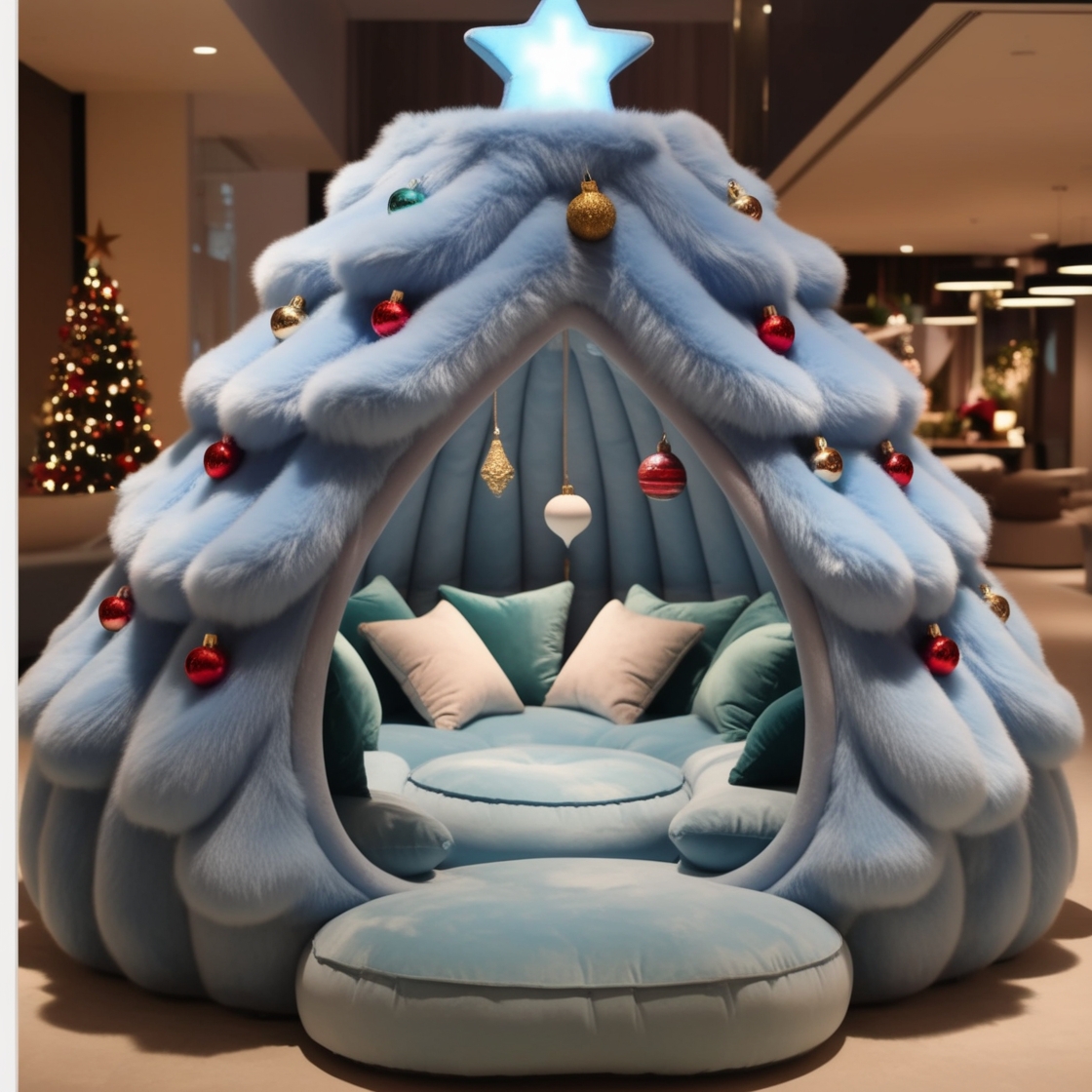 Relax in Festive Comfort: Create the Ultimate Christmas Tree Lounging Den for the Holidays