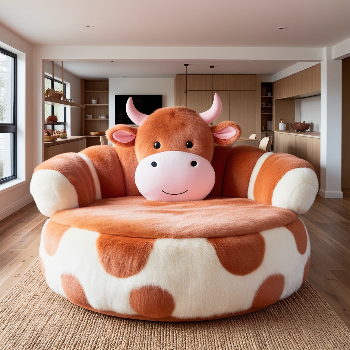 Cow Lounger: Relax in Style with a Farmhouse-Inspired Retreat