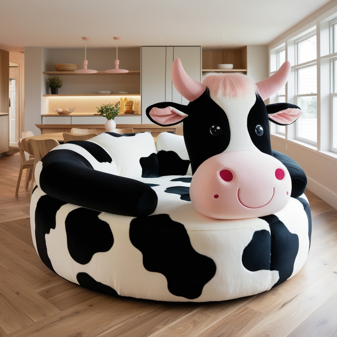 Cow Lounger: Relax in Style with a Farmhouse-Inspired Retreat