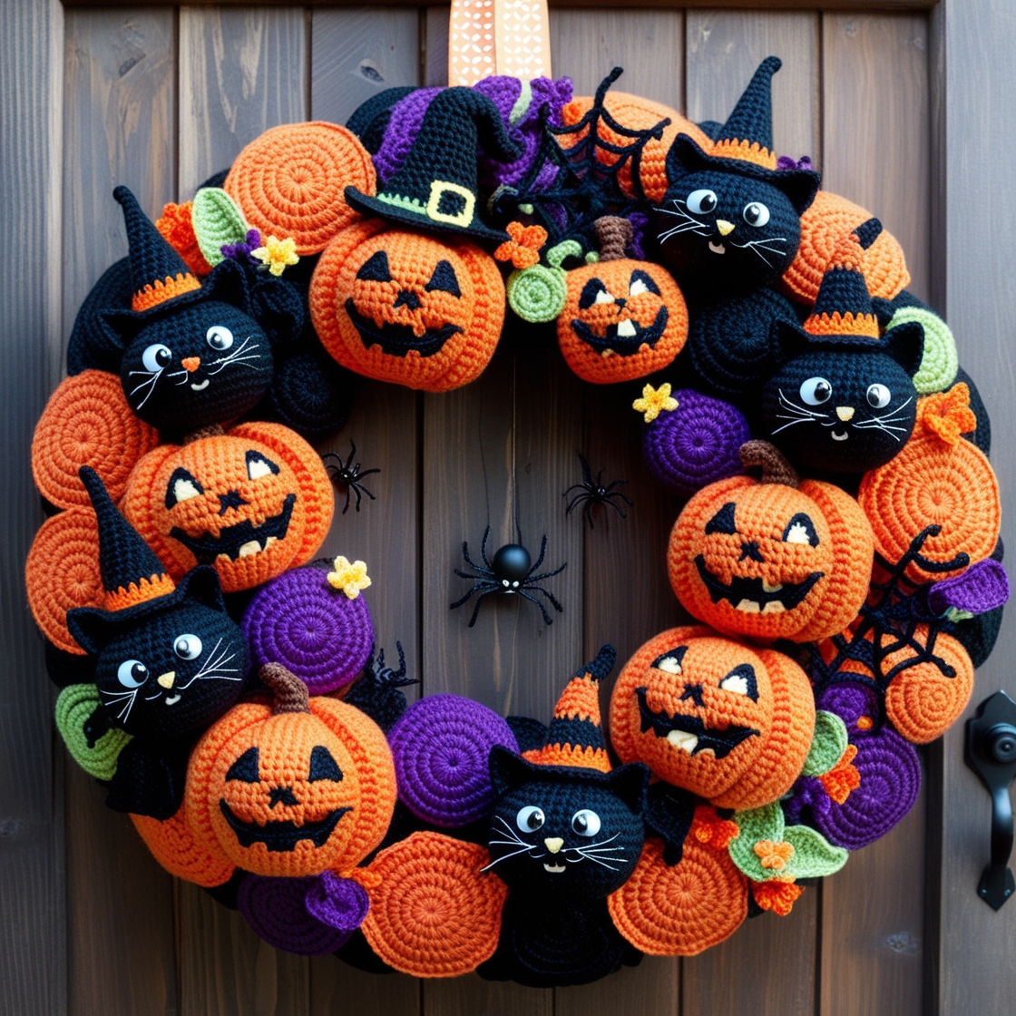 Spooky and Stylish: Create Your Own Crochet Halloween Wreath