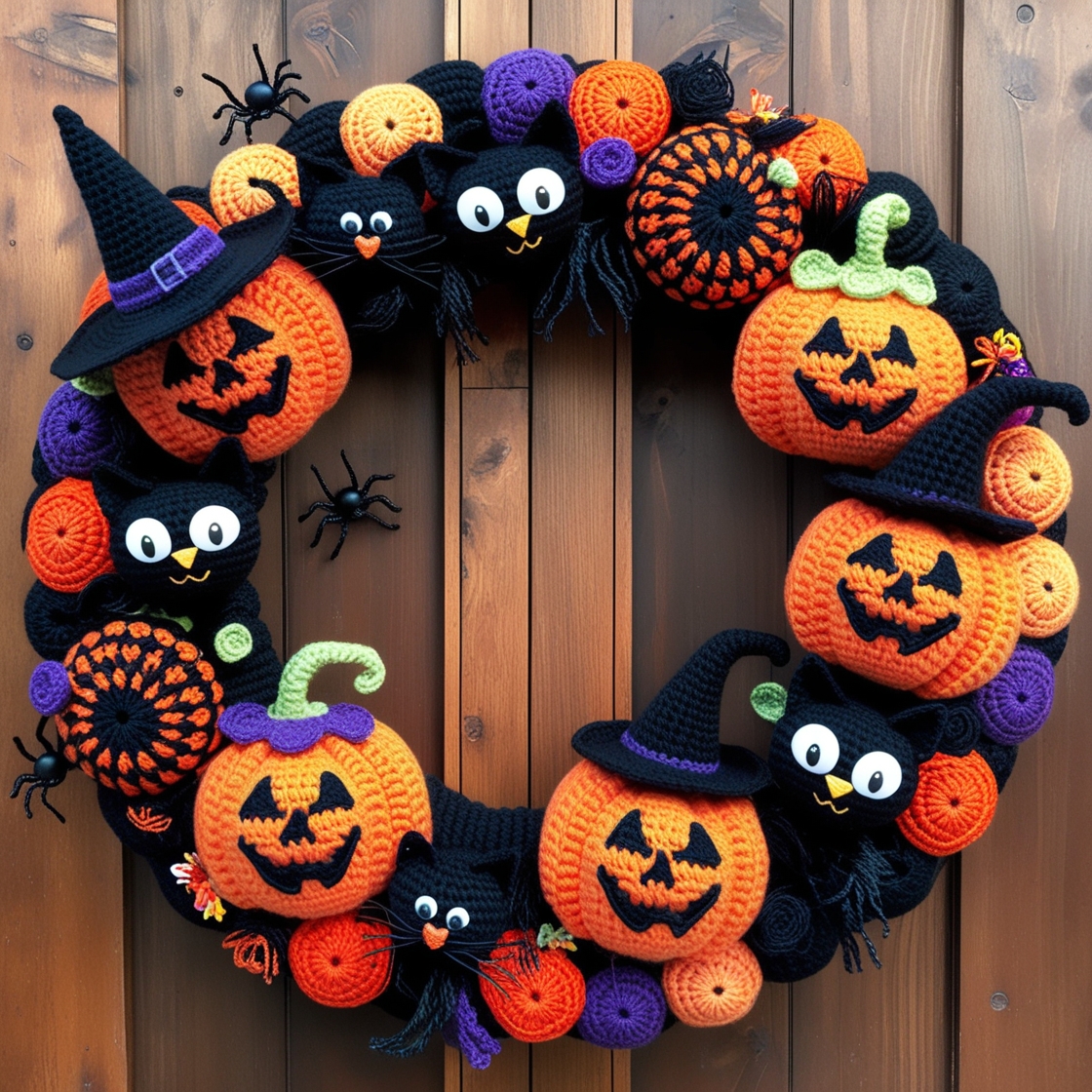 Spooky and Stylish: Create Your Own Crochet Halloween Wreath