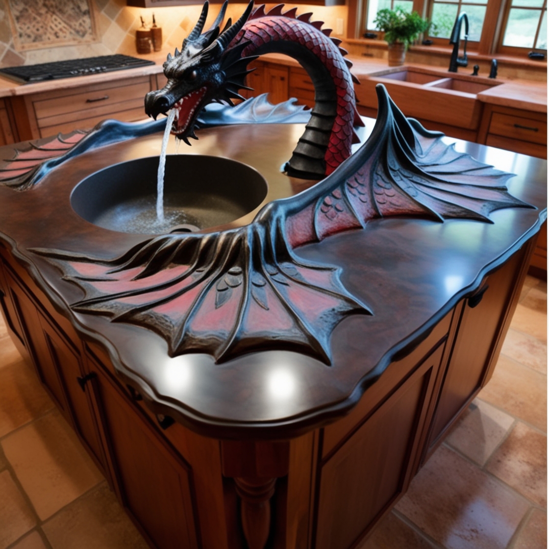 Transform Your Cooking Space with Majestic Dragon Kitchen Islands